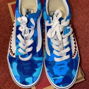 Old skool vans (custom/BAPE style)